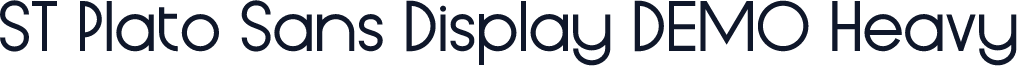 ST Plato Sans Display DEMO Heavy