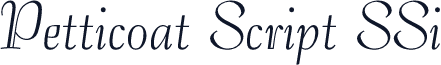 Petticoat Script SSi
