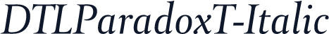 DTLParadoxT-Italic