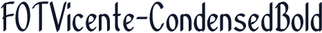 FOTVicente-CondensedBold