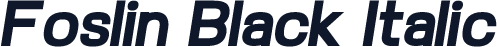 Foslin Black Italic