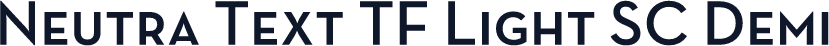 Neutra Text TF Light SC Demi