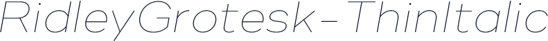 RidleyGrotesk-ThinItalic