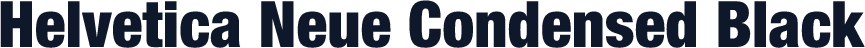 Helvetica Neue Condensed Black