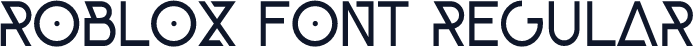 Roblox Font Regular