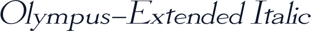 Olympus-Extended Italic