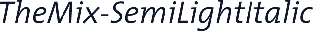 TheMix-SemiLightItalic