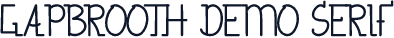 Gapbrooth Demo Serif