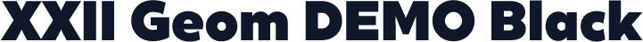 XXII Geom DEMO Black