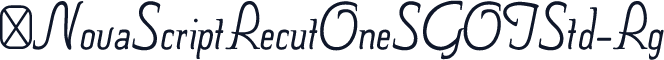 ☞NovaScriptRecutOneSGOTStd-Rg