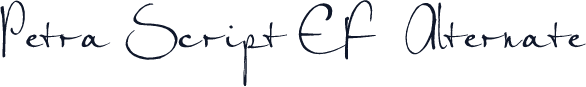 Petra Script EF  Alternate