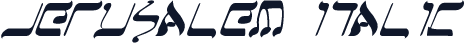 Jerusalem Italic
