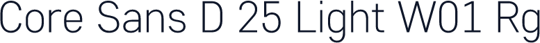 Core Sans D 25 Light W01 Rg