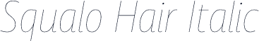 Squalo Hair Italic