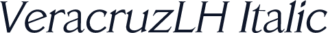 VeracruzLH Italic