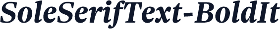SoleSerifText-BoldIt