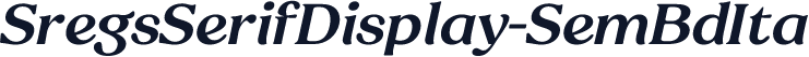 SregsSerifDisplay-SemBdIta