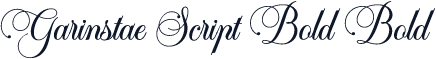 Garinstae Script Bold Bold
