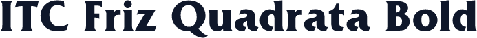 ITC Friz Quadrata Bold