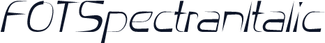 FOTSpectranItalic