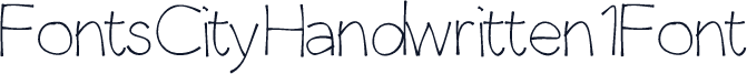 FontsCityHandwritten1Font