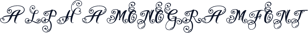 AlphaMonogramFont