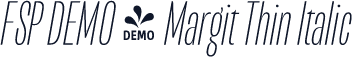 FSP DEMO - Margit Thin Italic