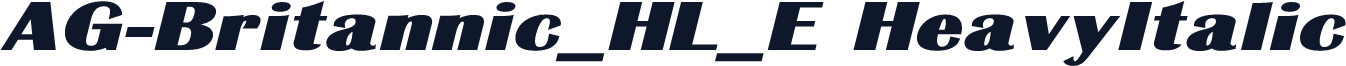 AG-Britannic_HL_E HeavyItalic