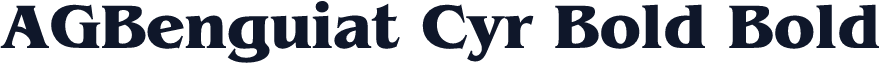 AGBenguiat Cyr Bold Bold