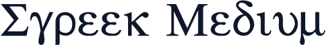 Sgreek Medium