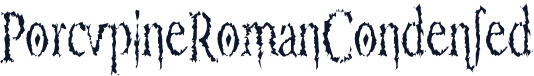 PorcupineRomanCondensed