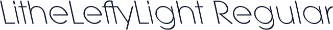 LitheLeftyLight Regular