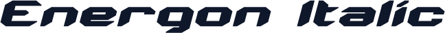 Energon Italic