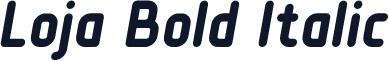 Loja Bold Italic