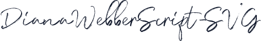DianaWebberScript-SVG