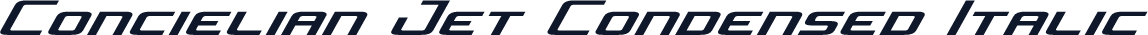 Concielian Jet Condensed Italic