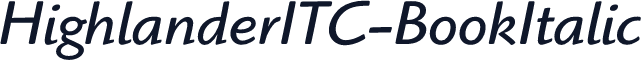 HighlanderITC-BookItalic