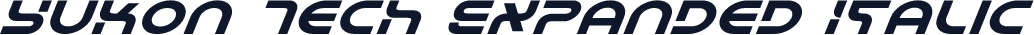 Yukon Tech Expanded Italic