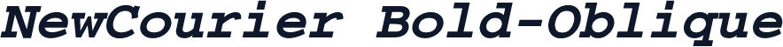 NewCourier Bold-Oblique