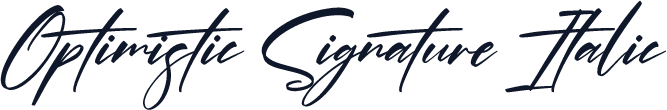 Optimistic Signature Italic