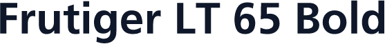 Frutiger LT 65 Bold