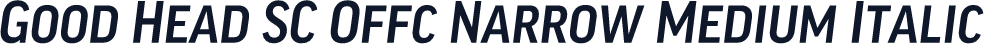 Good Head SC Offc Narrow Medium Italic