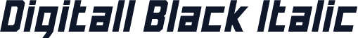 Digitall Black Italic