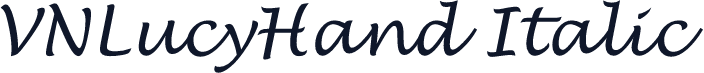 VNLucyHand Italic