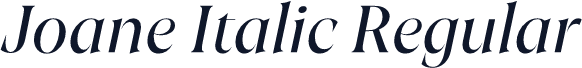 Joane Italic Regular