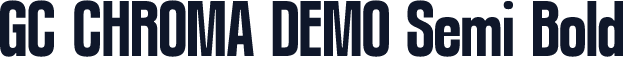 GC CHROMA DEMO Semi Bold