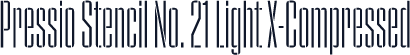 Pressio Stencil No. 21 Light X-Compressed