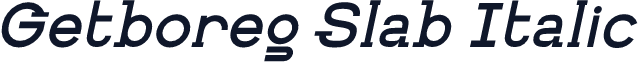 Getboreg Slab Italic