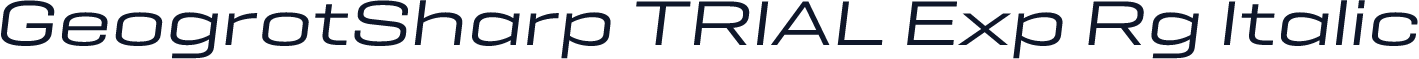 GeogrotSharp TRIAL Exp Rg Italic