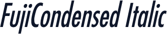 FujiCondensed Italic